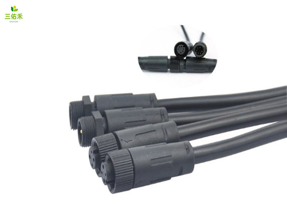 IP67防水线 多针110VAC LED灯连接线带环形连接器防水线