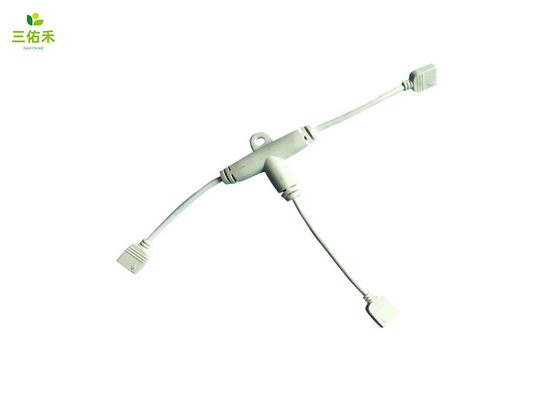 10A防水电缆线 2pins 400mm T型三通防水线 LED连接线束