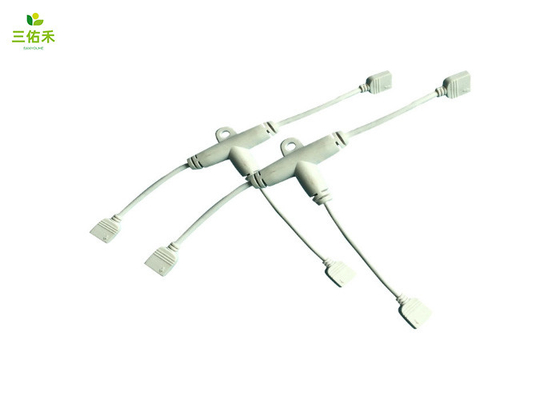 10A防水电缆线 2pins 400mm T型三通防水线 LED连接线束