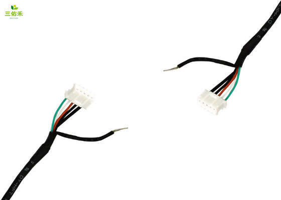 4pins 医疗线束 1.5mm 间距 4连接器 黑色医疗线传输线束 医疗设备线​束